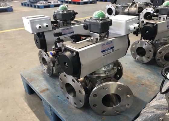 Particles Conveying SS304 0.6 Bar DN40 Two Way Diverter Valve